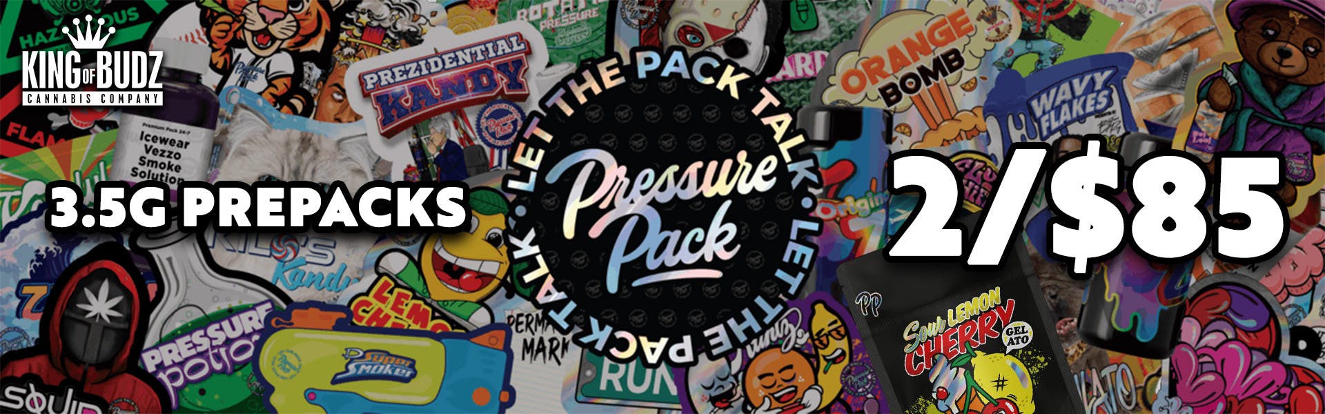 Pressure Pack (LIMITED DROPS) 3.5g - 2/$85