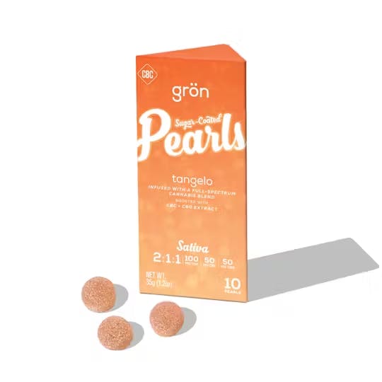 Tangelo Pearls 2:1:1 THC:CBC:CBG | 10 Pack | Gummies | THC: 100mg