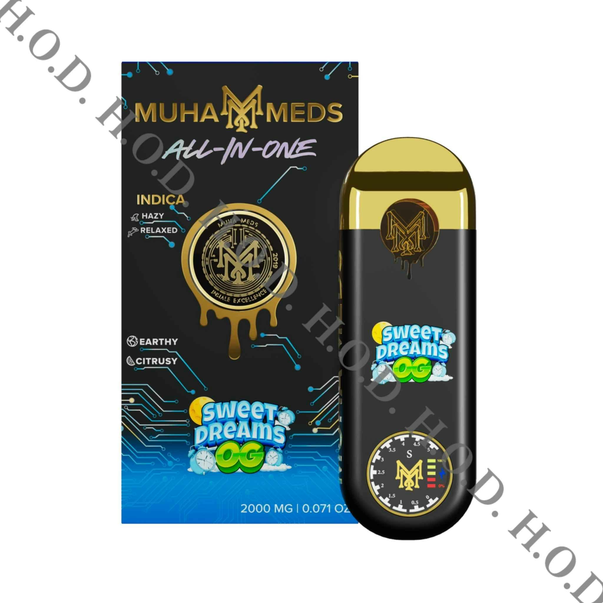 Muha Meds V3 Sweet Dreams OG Disposable 2g | House of Dank Recreational  Cannabis