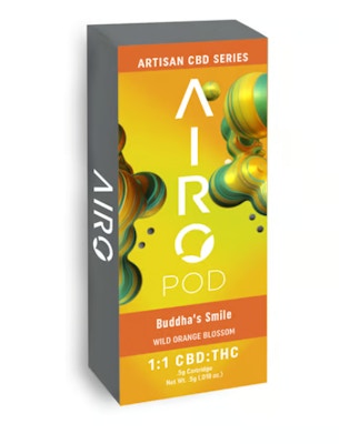 Product AWH Airo Distillate Cartridge - Buddha's Smile 1:1 (CBD:THC) 1g