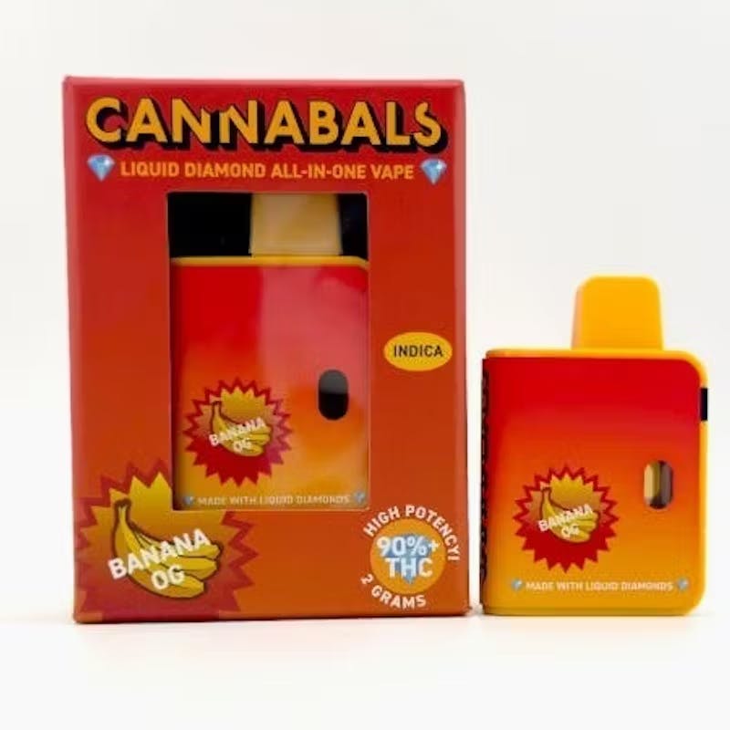 CANNABALS Cannabals - Banana OG - Liquid Diamonds Disposable Vape