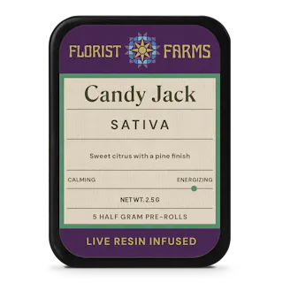 Florist Farms | Candy Jack - Live Resin Infused - joint 5pk