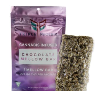Product: TRIPLE PHOENIX | CHOCOLATE MELLOW BAR | 200MG