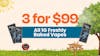 3 for $99  - Freshly Baked 1G Vapes