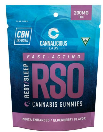 Cannalicious | Elderberry (Rest) | 200mg RSO Gummy (10x20mg)
