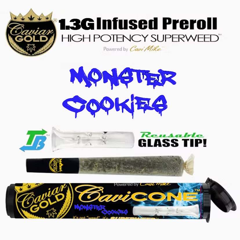 Caviar Gold Monster Cookies Cavi Cone 1.3g