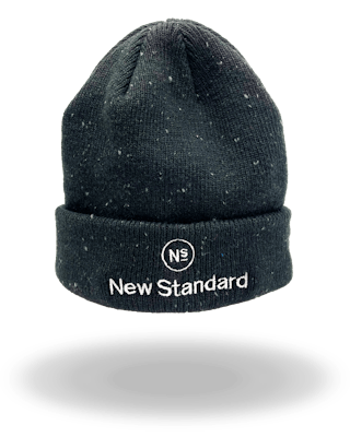 Product: New Standard x New Era | Beanie | Grey/White