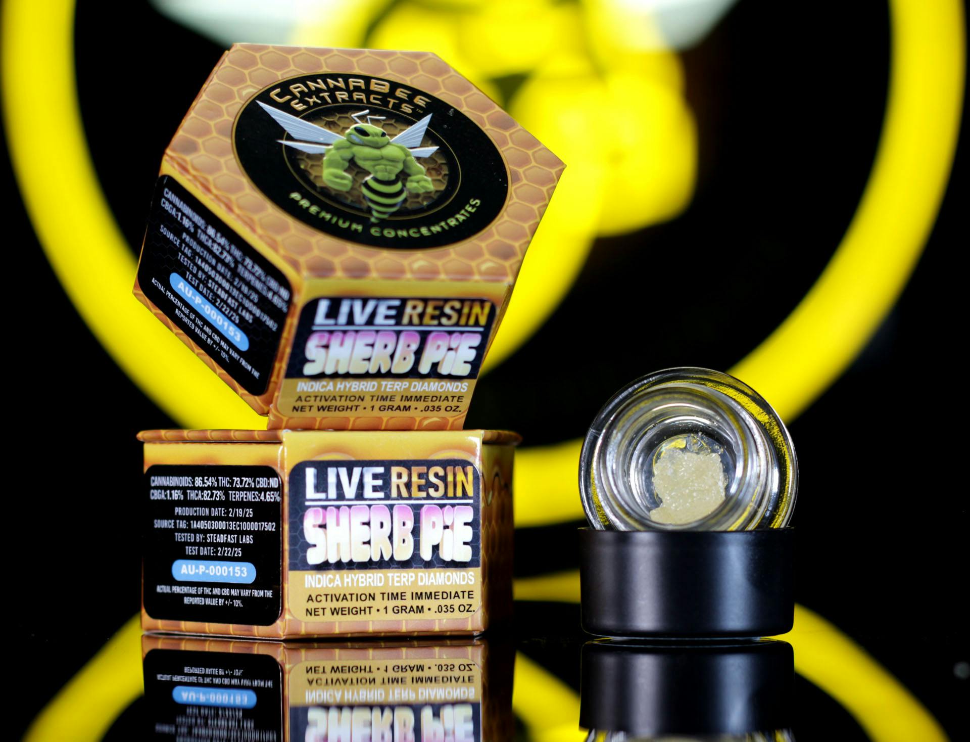 Product: Canna Bee | Sherb Pie | Live Resin Terp Diamonds Indica