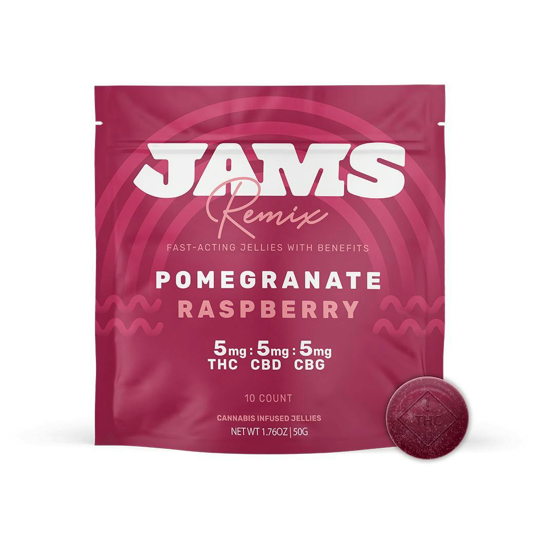 JAMS Fast Acting Remix Raspberry Pomegranate (H) 00214 Curaleaf