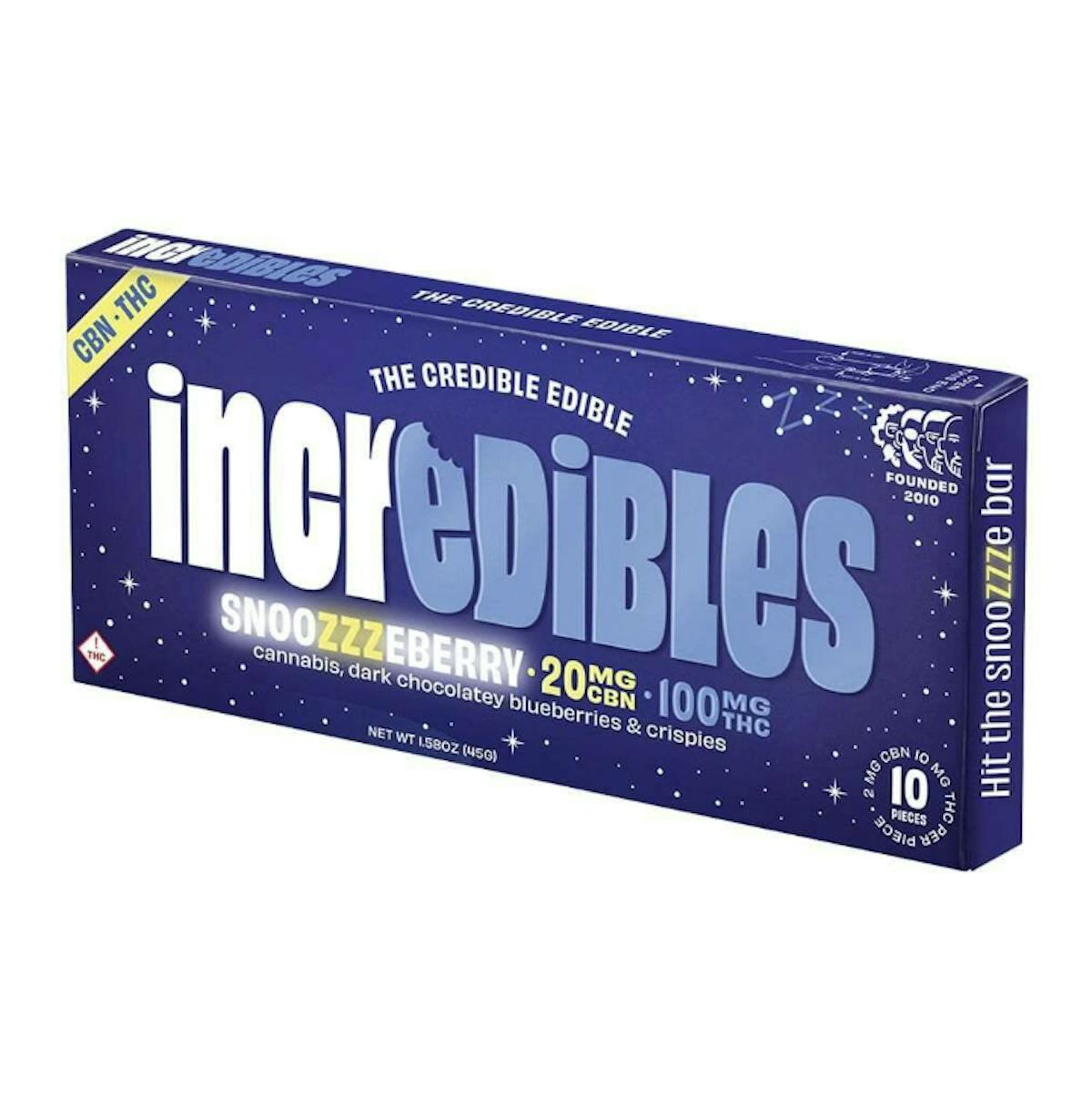 Photo of Incredibles 5:1 Snoozzzeberry Dark Chocolate Bar 100mg (THC:CBN)