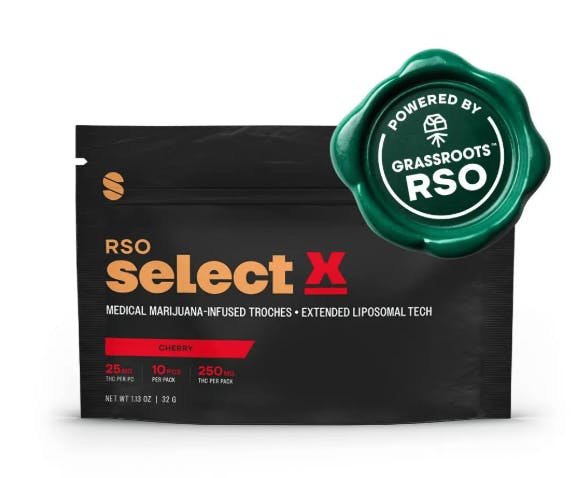 ECOST Rich Herb 4個セット×3 Select X Cherry | RSO Troche | 25mg/10pk | Justice Grown - Dickson