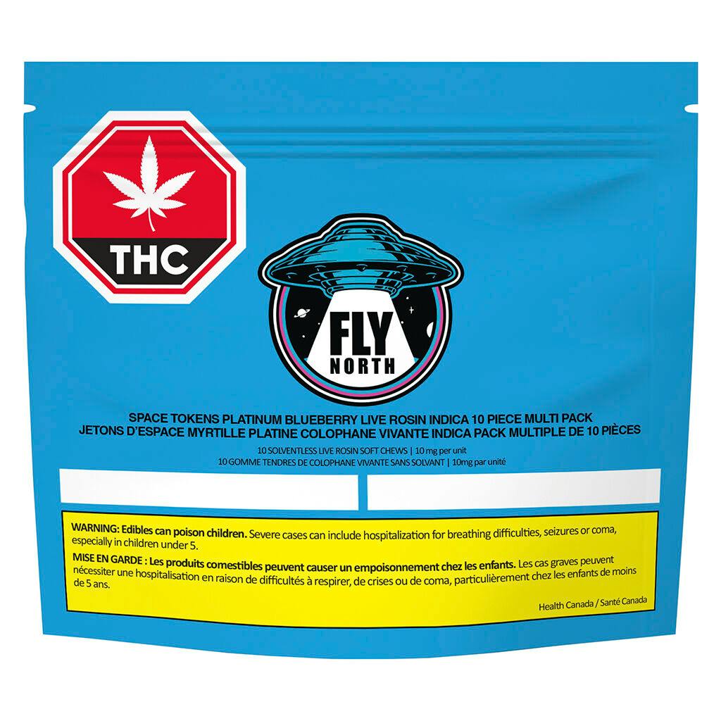 FLY NORTH - Space Tokens Platinum Blueberry Live Rosin Indica