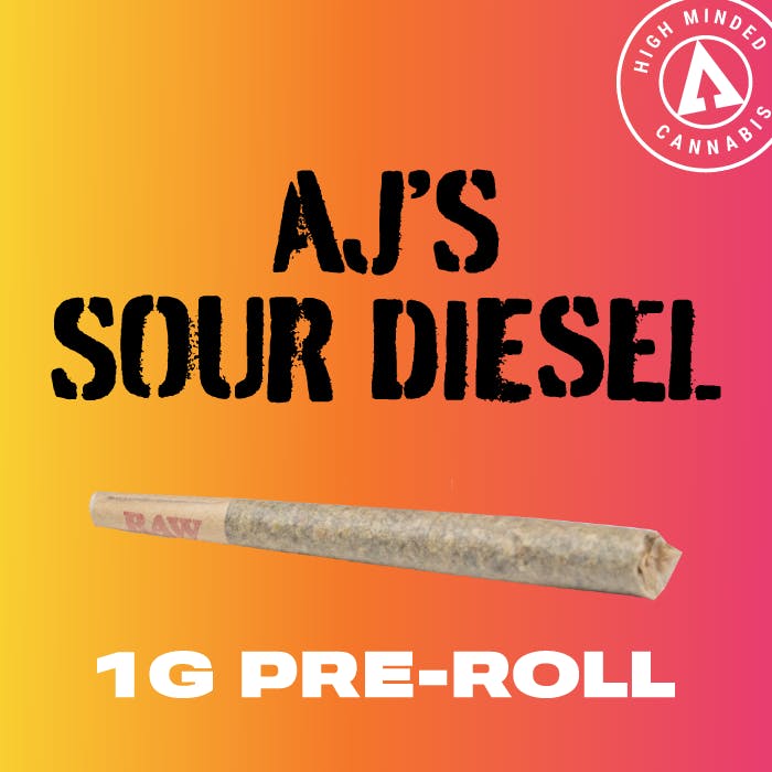 High Minded - Pre-roll 1g - AJs Sour Diesel