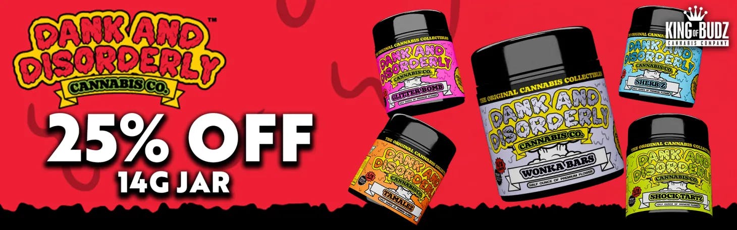 Dank AND Disorderly 14g Prepack Jar - 25 Percent OFF