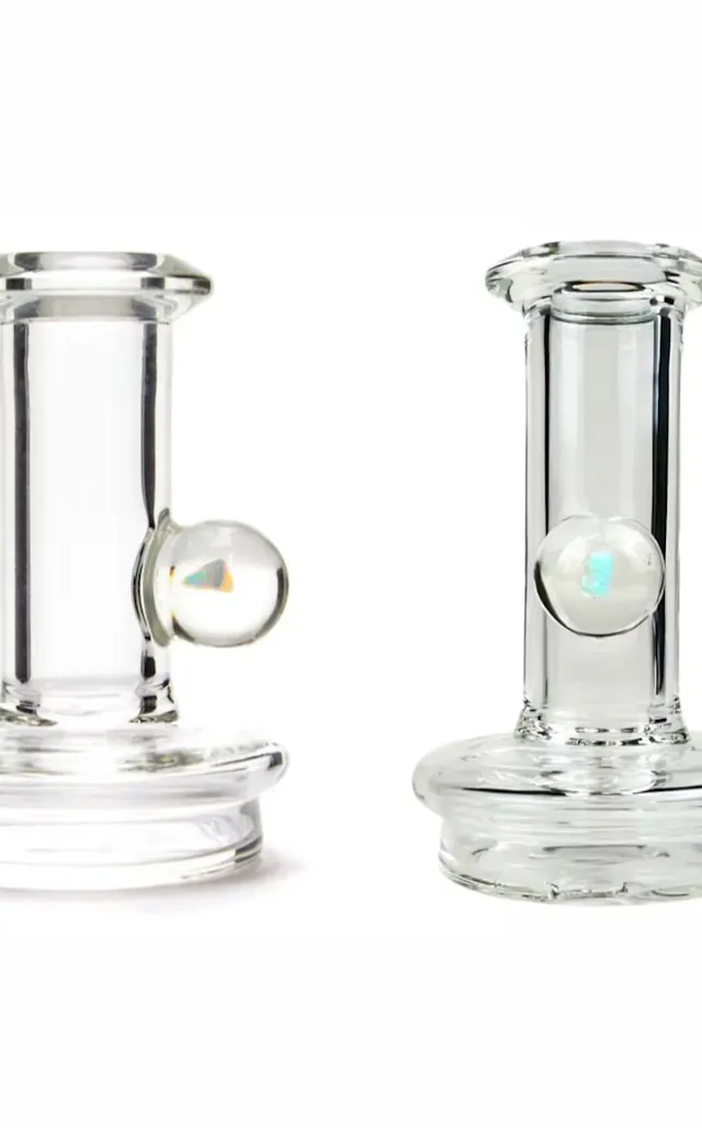 Topper Straight Opal Accented Puffco Dry Top Smoke (glassware)