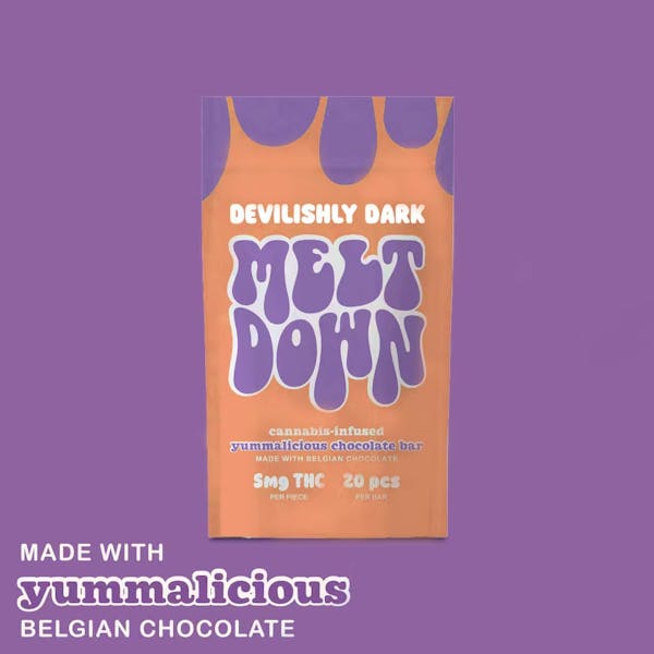 Devilish Dark | 100mg | Chocolate Bar | Meltdown