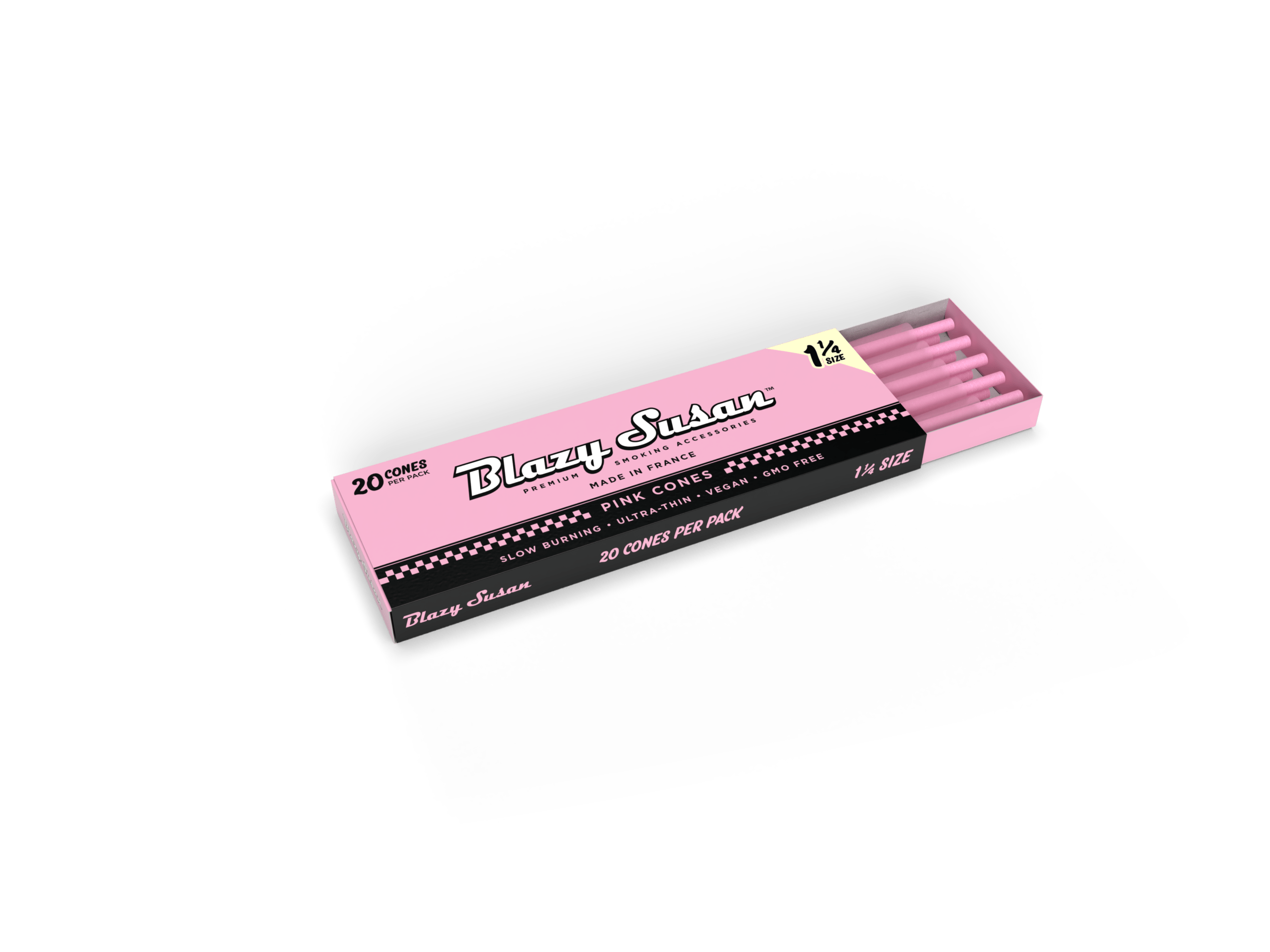 Blazy Susan - Pink Paper Cones 78mm (1 – 1/4) 20Ct