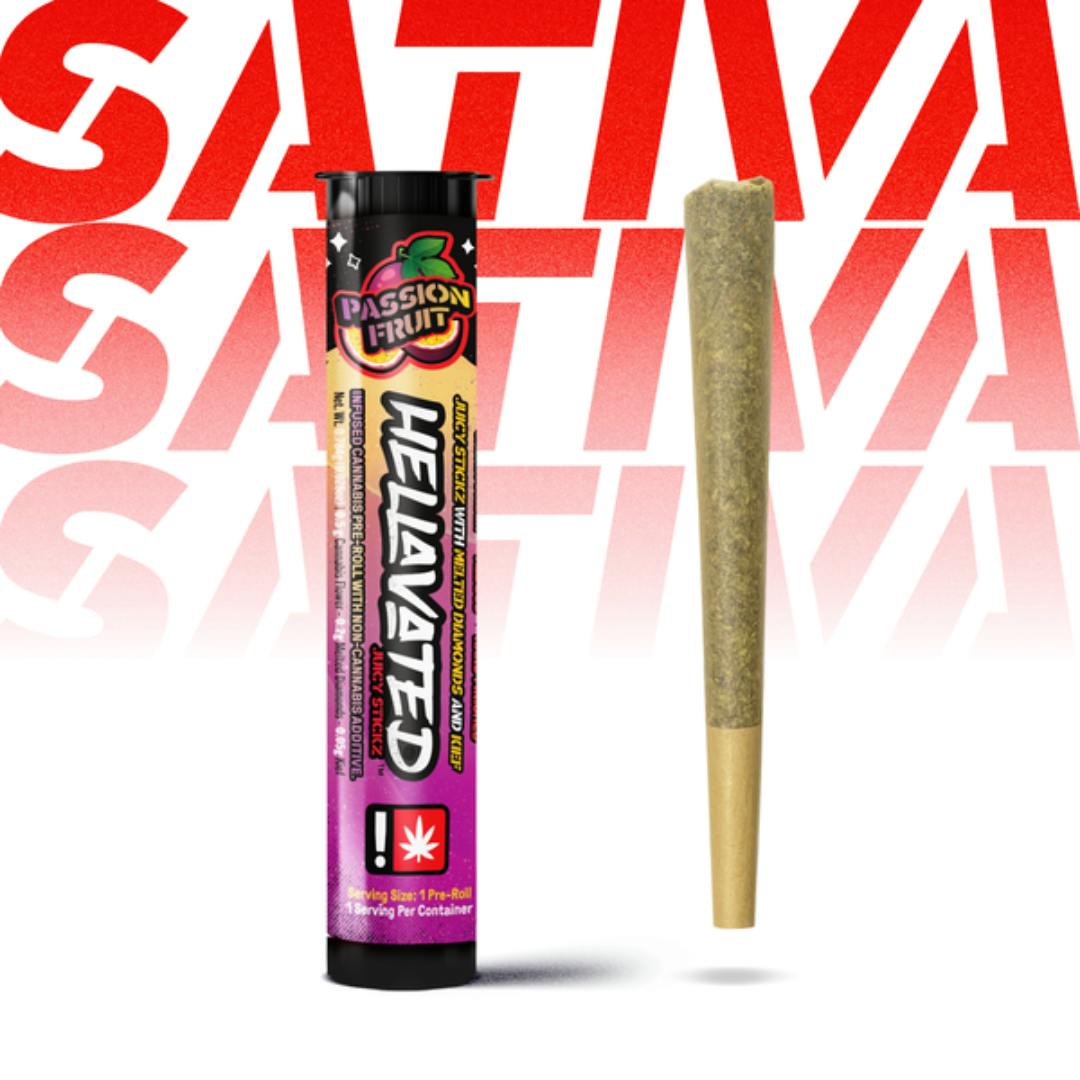 Passion Fruit Juicy Stickz Infused Pre-Roll | 0.75g