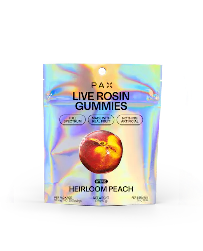 Live Rosin Gummies | Heirloom Peach | 20 Pieces-active