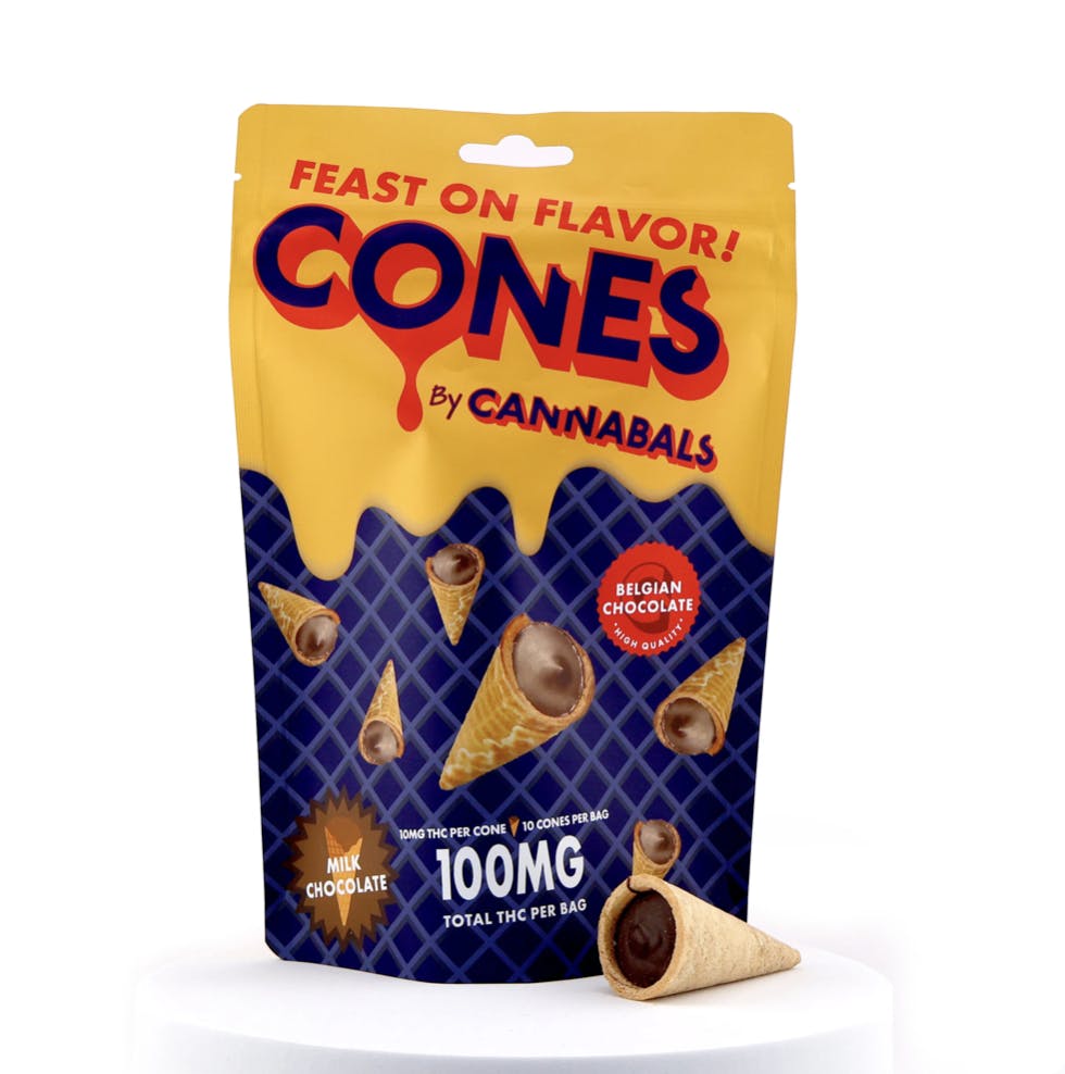 Cannabals | Milk Chocolate Ice Cream Cones | 100mg (Limited Drop)