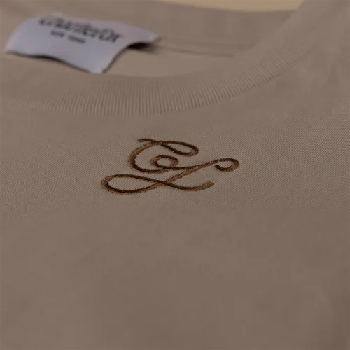 Charlie Fox | Long Sleeve Crew Neck | Bone-1