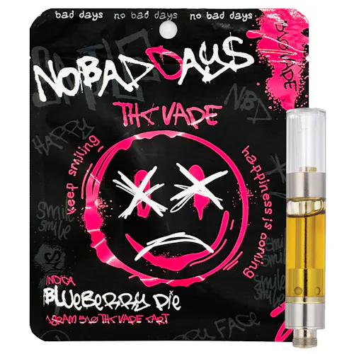 No Bad Days - 1g 510 Cratridge - Blueberry Pie - Exclusive Cannabis Michigan