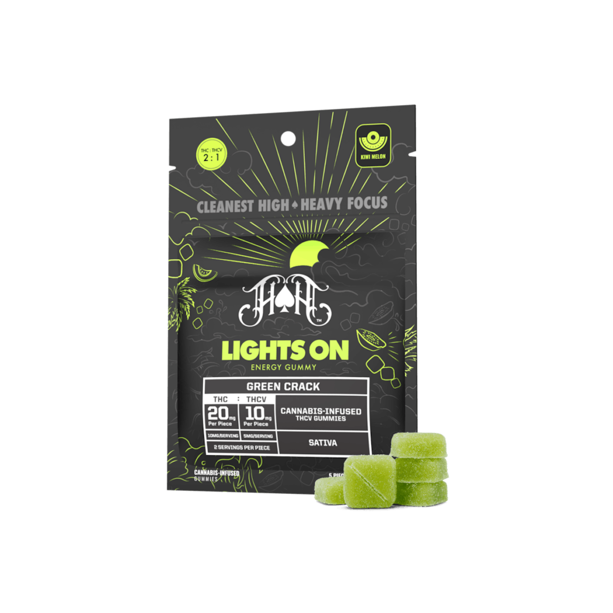 Photo of Heavy Hitters | Green Crack Gummies 21g
