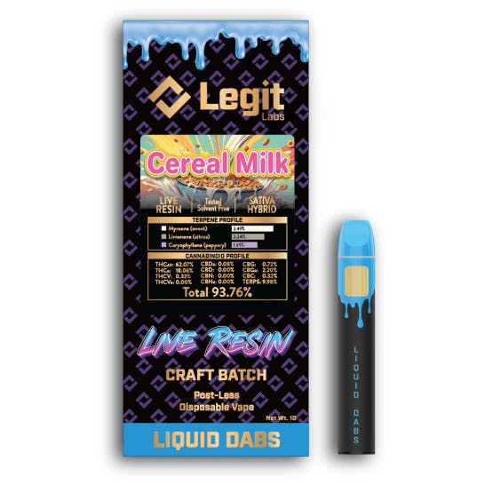 Product: Legit Labs | Live Resin Disposable - 1g - El Chivo