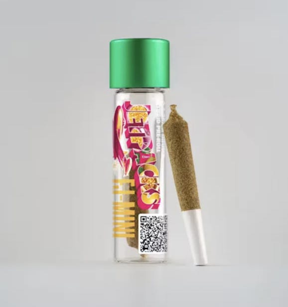 Pre-roll | Jetpacks | Diamond + Live Resin Infused | Sour Papaya | 1g