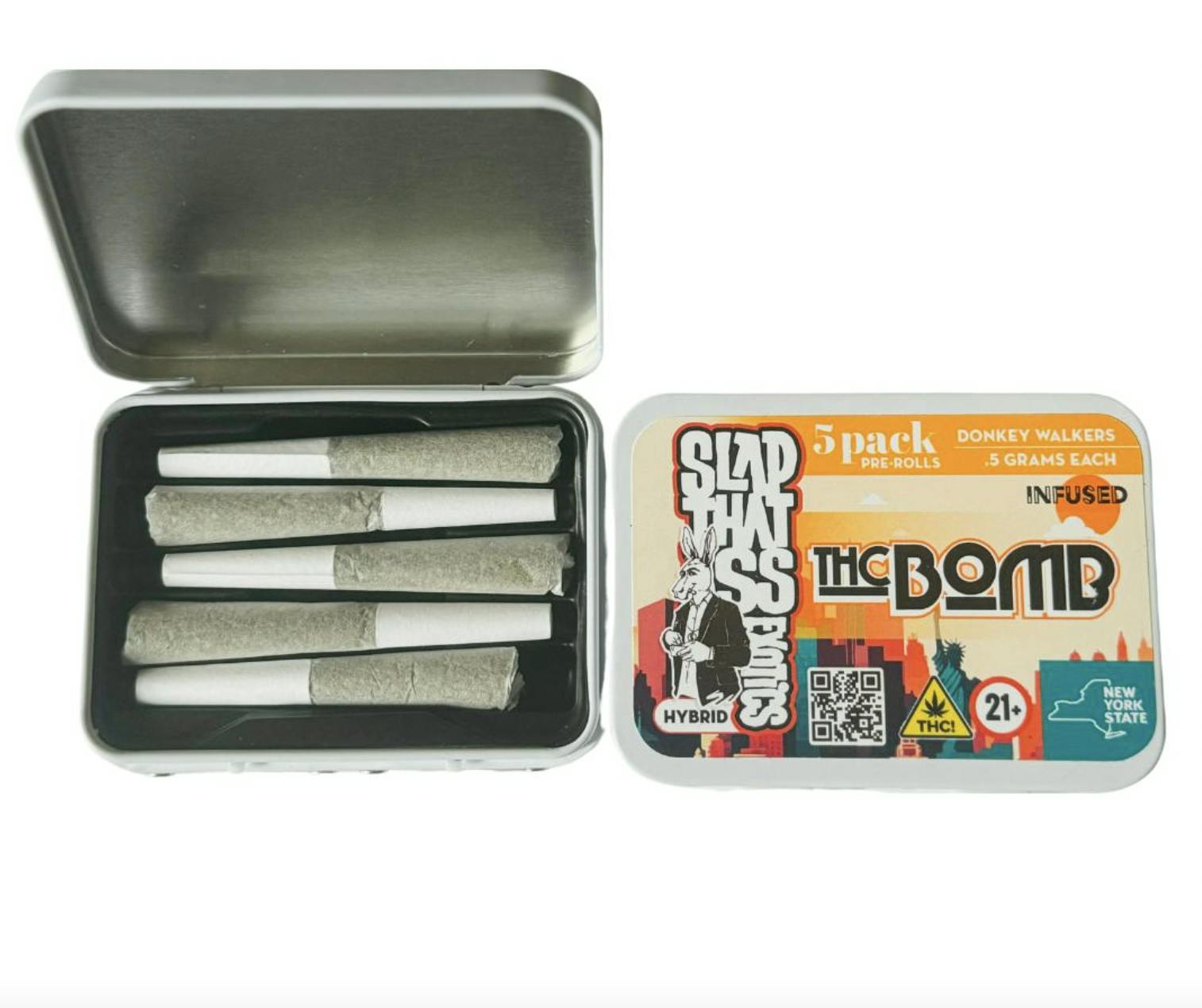 S.T.A Exotics - THC Bomb - 5pk- Infused pre rolls