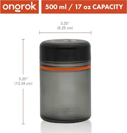 Ongrok | Glass Storage Jar Child Resistant 500ml - Pack of 2