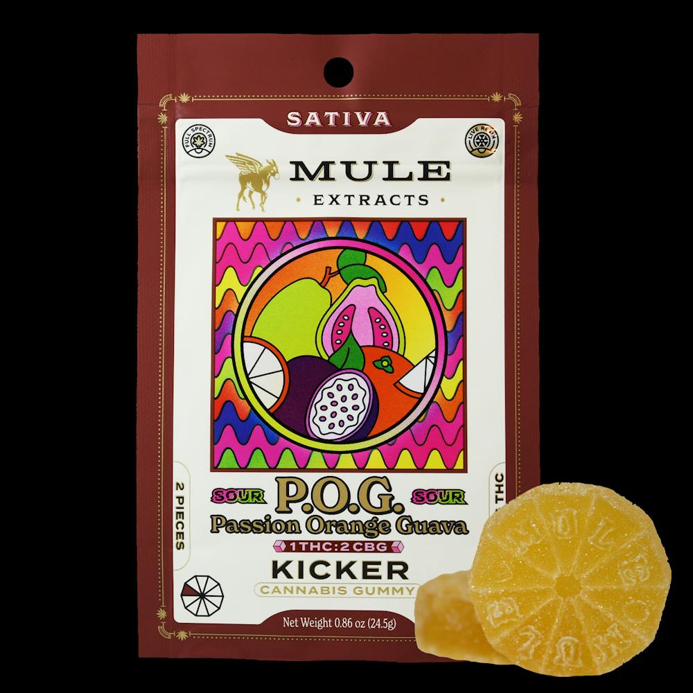 Product Mule | Passion Orange Guava | 1:2 THC:CBG Gummy