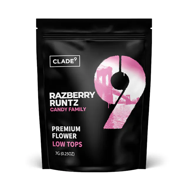 Clade9 Flower Razberry Runtz 7g (indica hybrid)