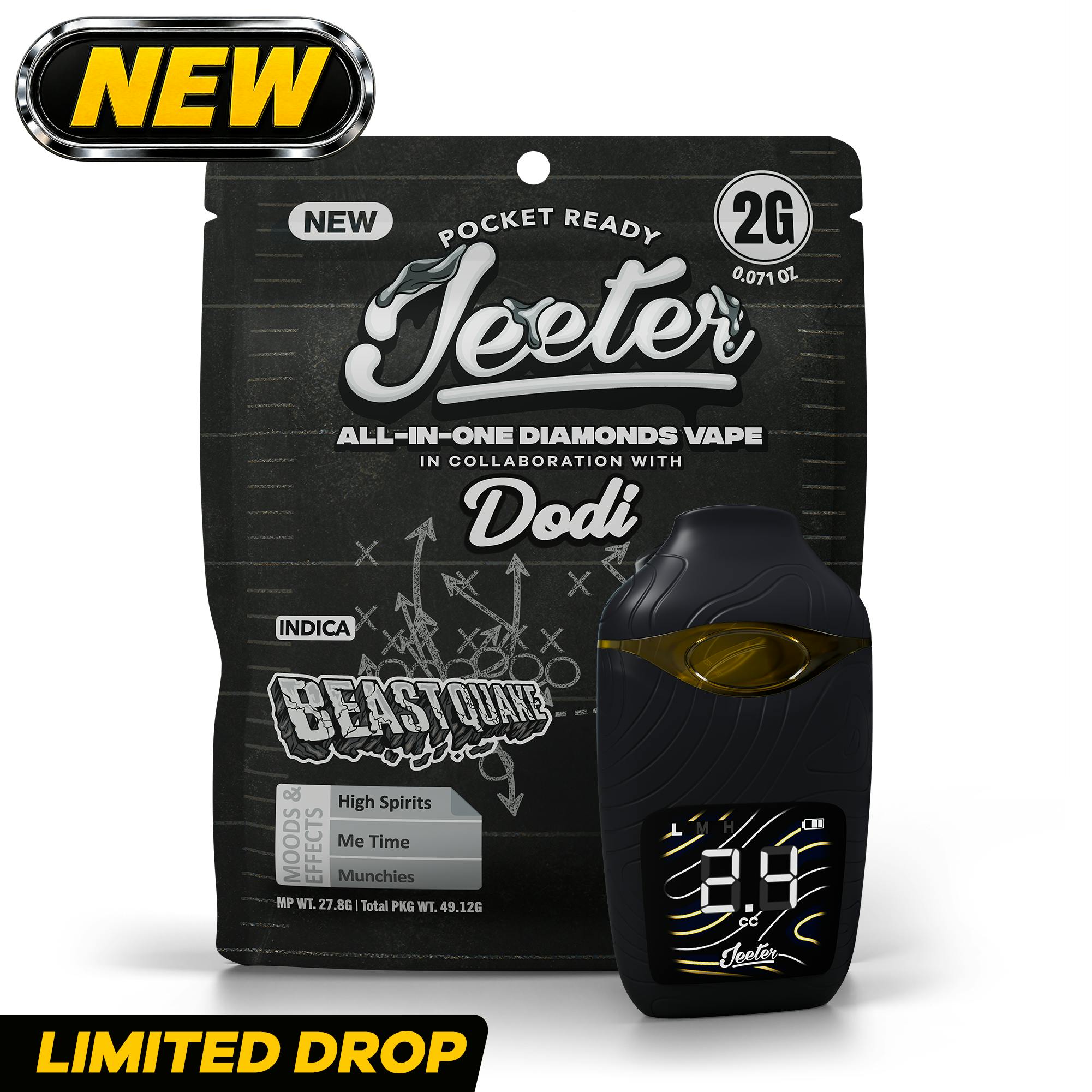 Jeeter 2g Diamonds Disposable - Beast Quake