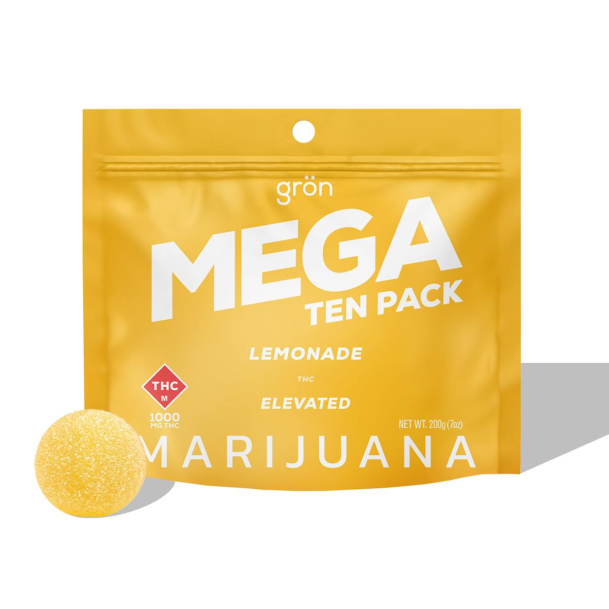 Gron: Gummies | Lemonade | Mega | 1000mg | 10pk | CODES - Kirksville