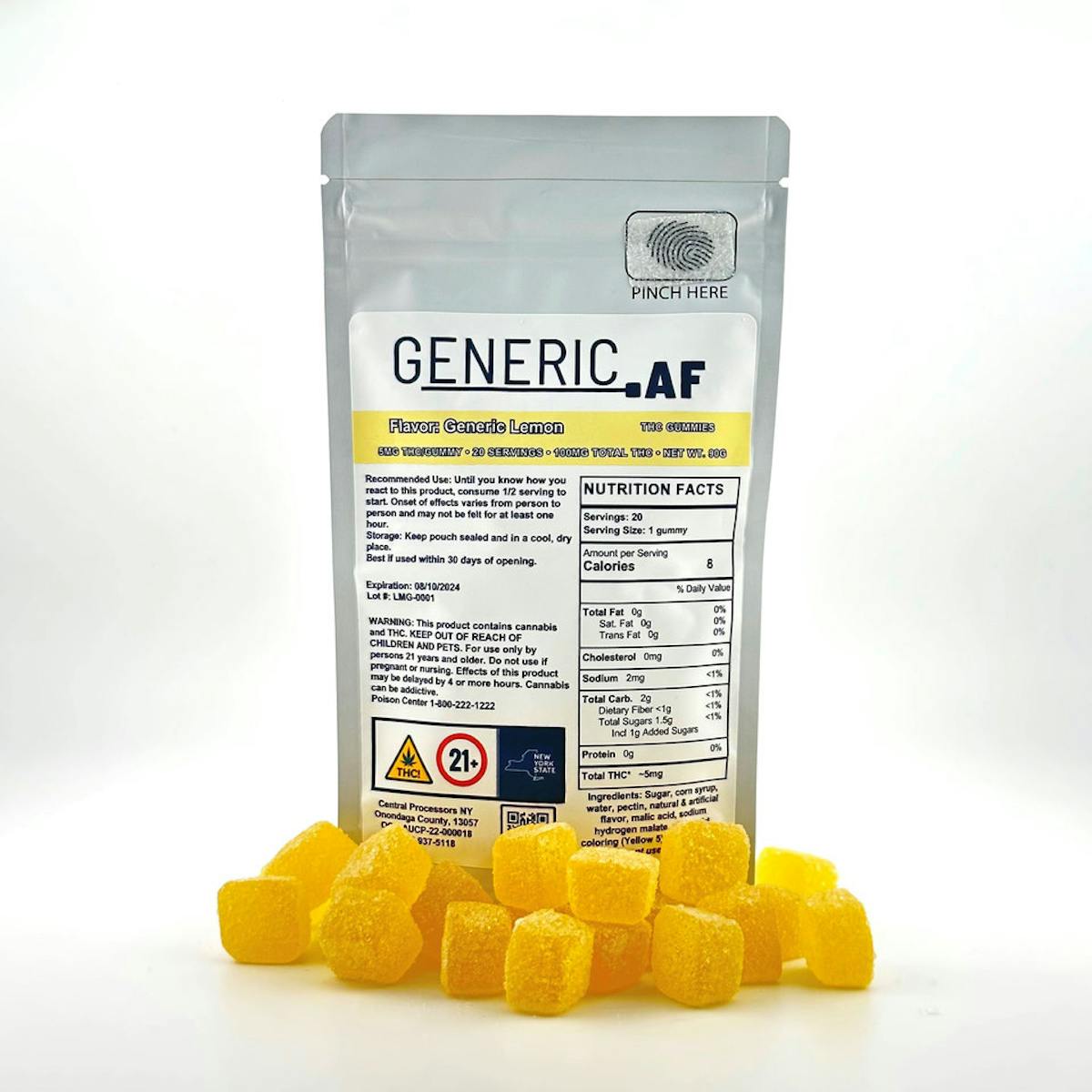 Image of Lemon | 100mg Gummies (5mg/20pk)