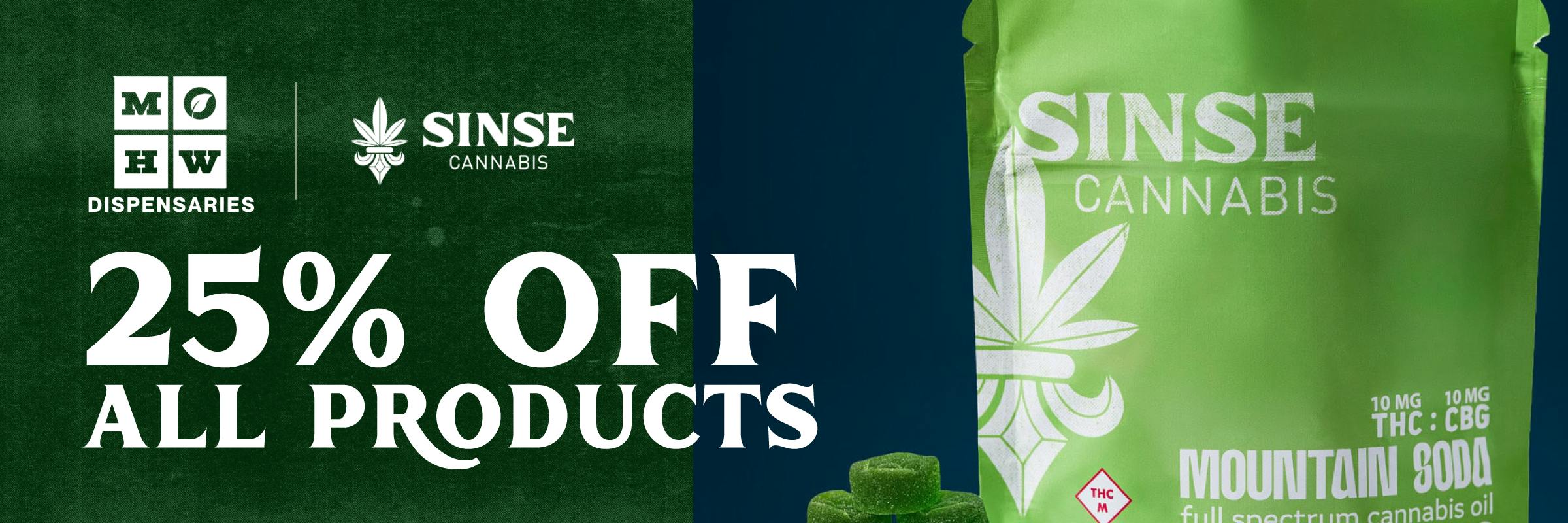 25% off sinse