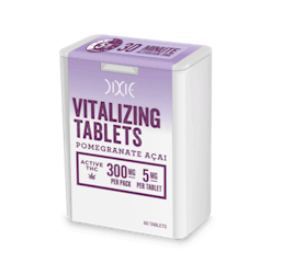 Edible-Vitalizing Tablets Pomegranate Acai 5mg Each 300mg Total 60pk