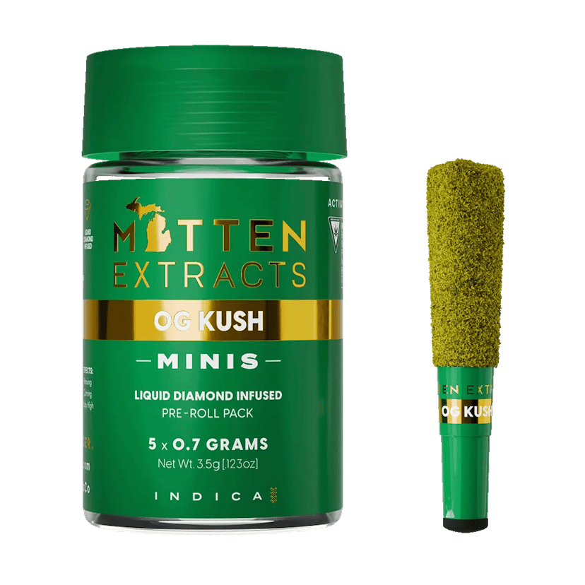 Mitten Extracts Infused Pre-Roll 5pk | OG Kush