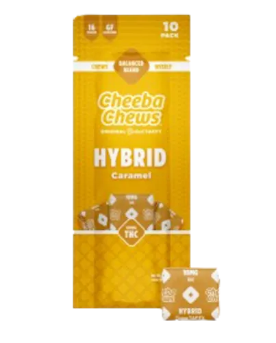Wax Wrapped Hybrid Caramel Taffy – 10pk/100mg-active