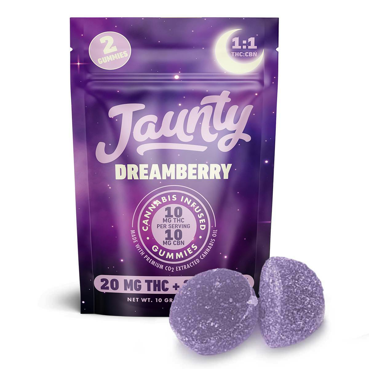 Dreamberry Gummies | 1:1 THC:CBN | 20mg | 2pk