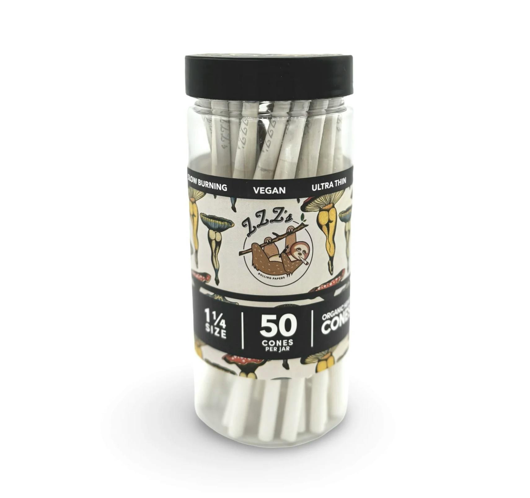 Product ZZZ's - "Shroom Booties" 1 1/4 Cone Jars Case by Cecilia Granata 50pk