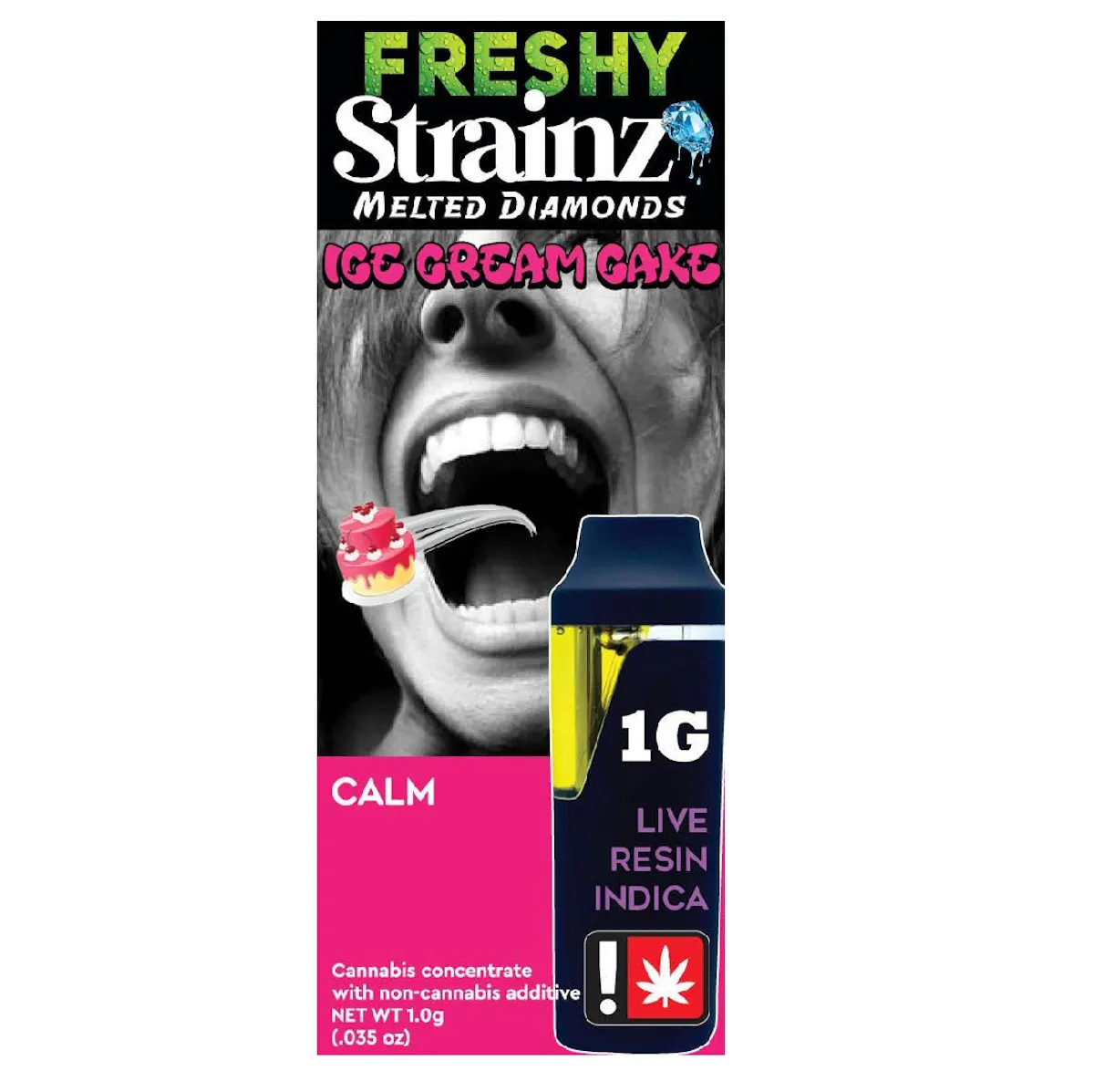 STRAINZ Ice Cream Cake Live Resin Disposable (Freshy) 1g Vaporizers ...