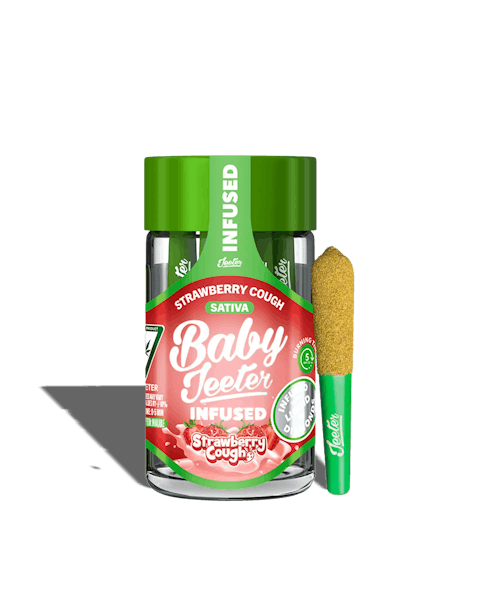 Strawberry Cough (S) - 2.5g | 5pk Infused Pre-Rolls - Baby Jeeter