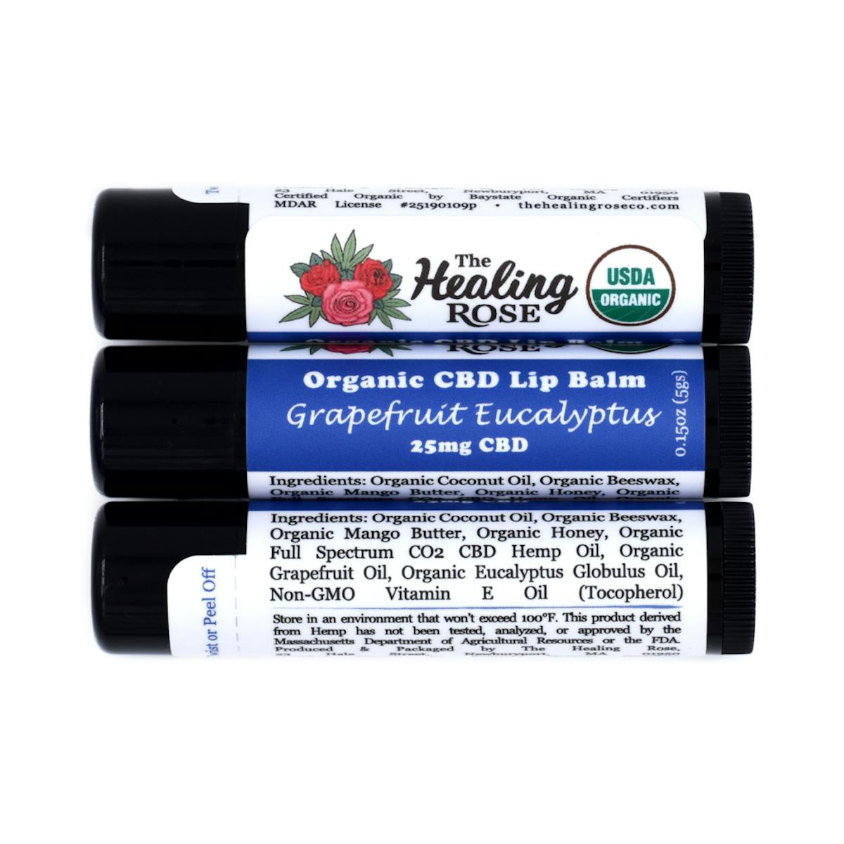 Image of Grapefruit Eucalyptus | Organic CBD Lip Balm (25mg)