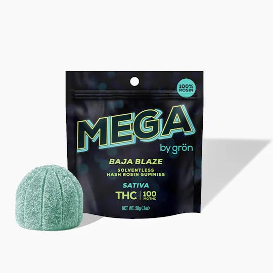 Mega | Baja Blaze | Solventless Hash Rosin | 100mg