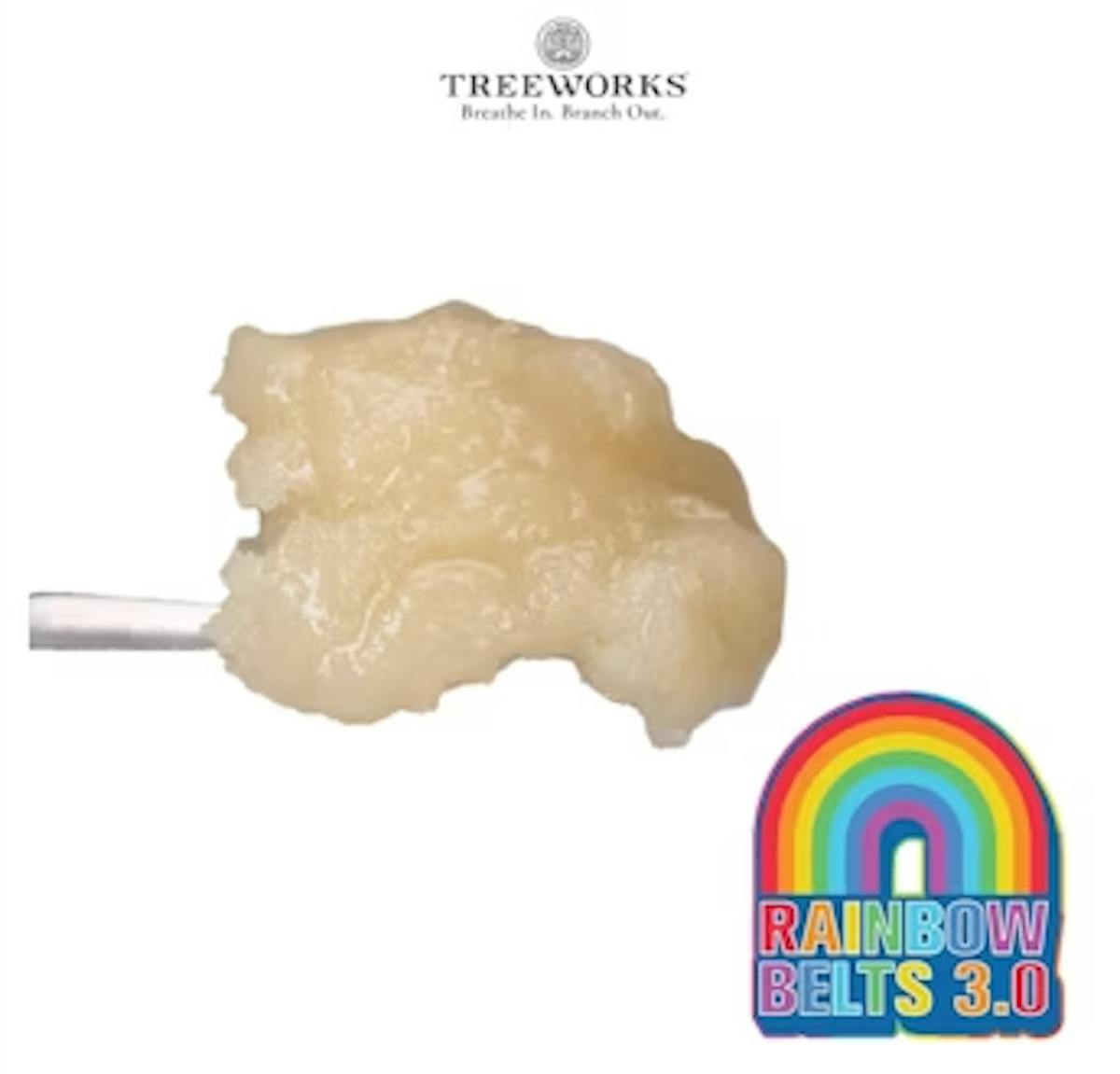 Photo of Rainbow Belts 3.0 1g Live Hash Rosin Treeworks