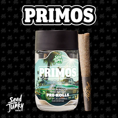 Seed Junky - 5-Pack .6g Bubble Hash Infused Prerolls - Chrome Kush - PRE_ROLLS by Seed Junky at King of Budz