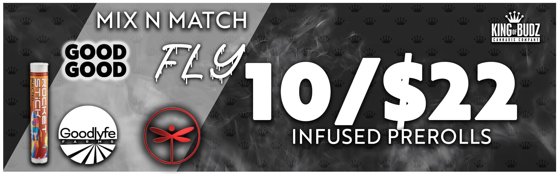 Goodlyfe + Dragonfly Infused Prerolls 10/$22