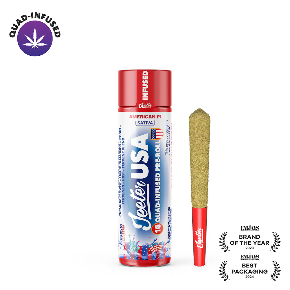 Product Jeeter LE - American Pi - 1g - Quad Infused Pre Roll